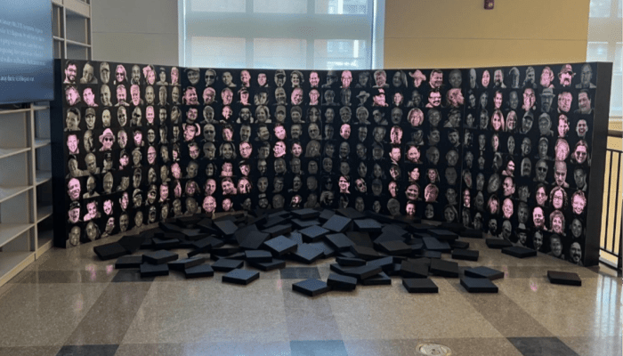 Flickering Souls: Illuminating ALS art exhibit.