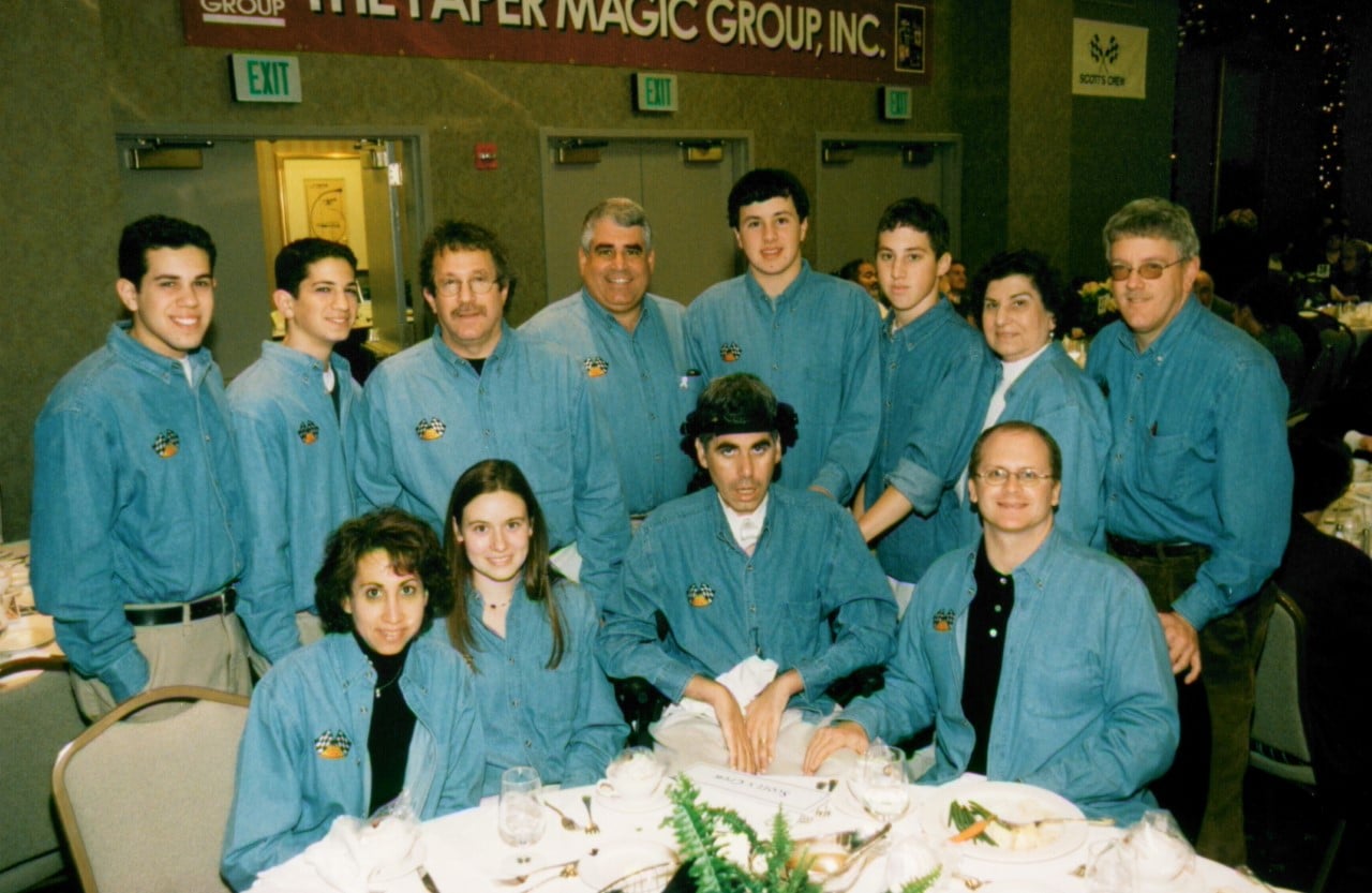 Family posing for photo at ALS Luncheon.
